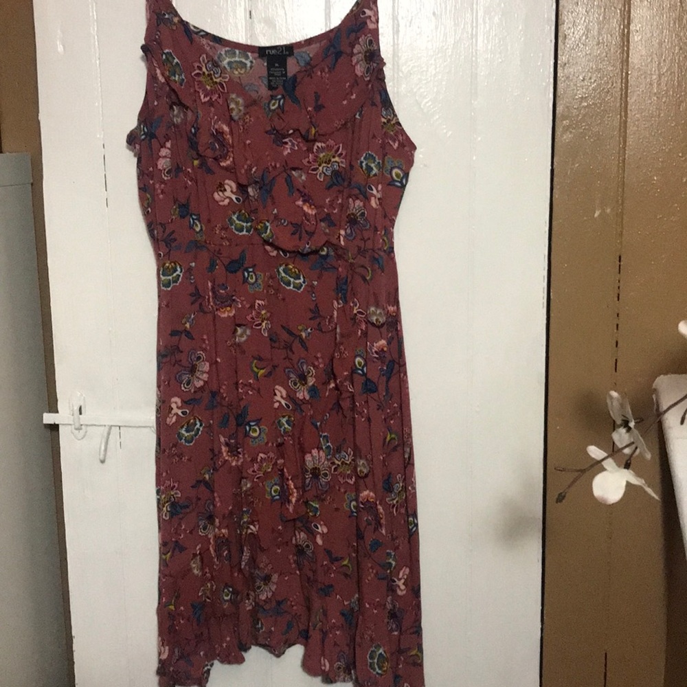 Floral Faux wrap dress